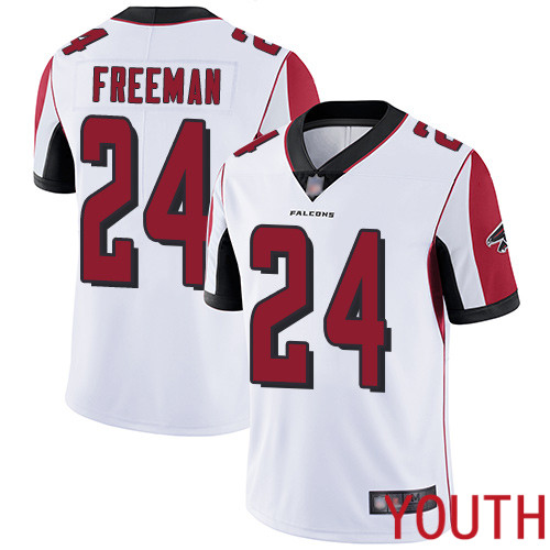 Atlanta Falcons Limited White Youth Devonta Freeman Road Jersey NFL Football #24 Vapor Untouchable